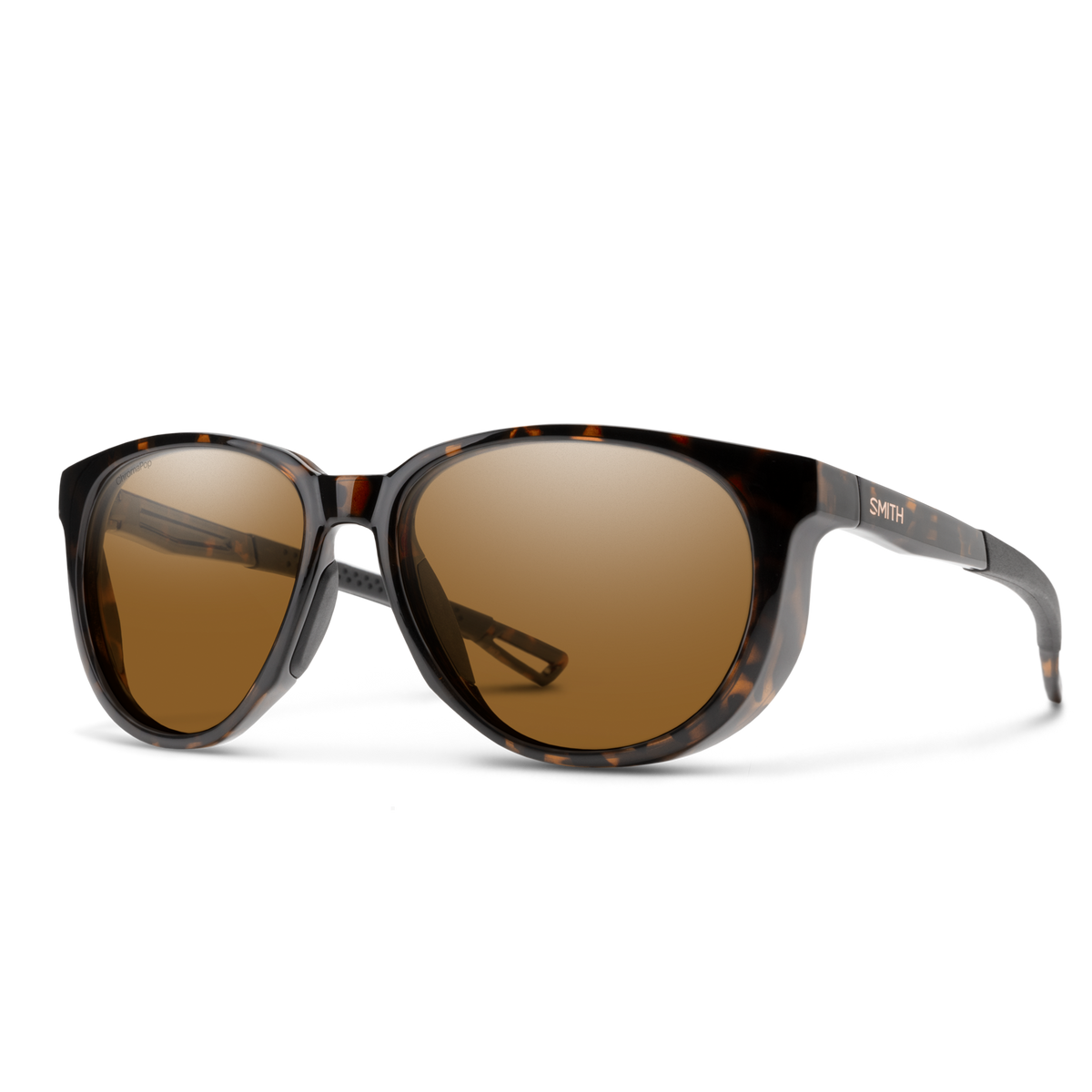 SMITH VICE TLT Tortoise Wraparound Sunglasses Smith Arvo Matte Dark Tortoise + ChromaPop Polarized Bronze  main image 3